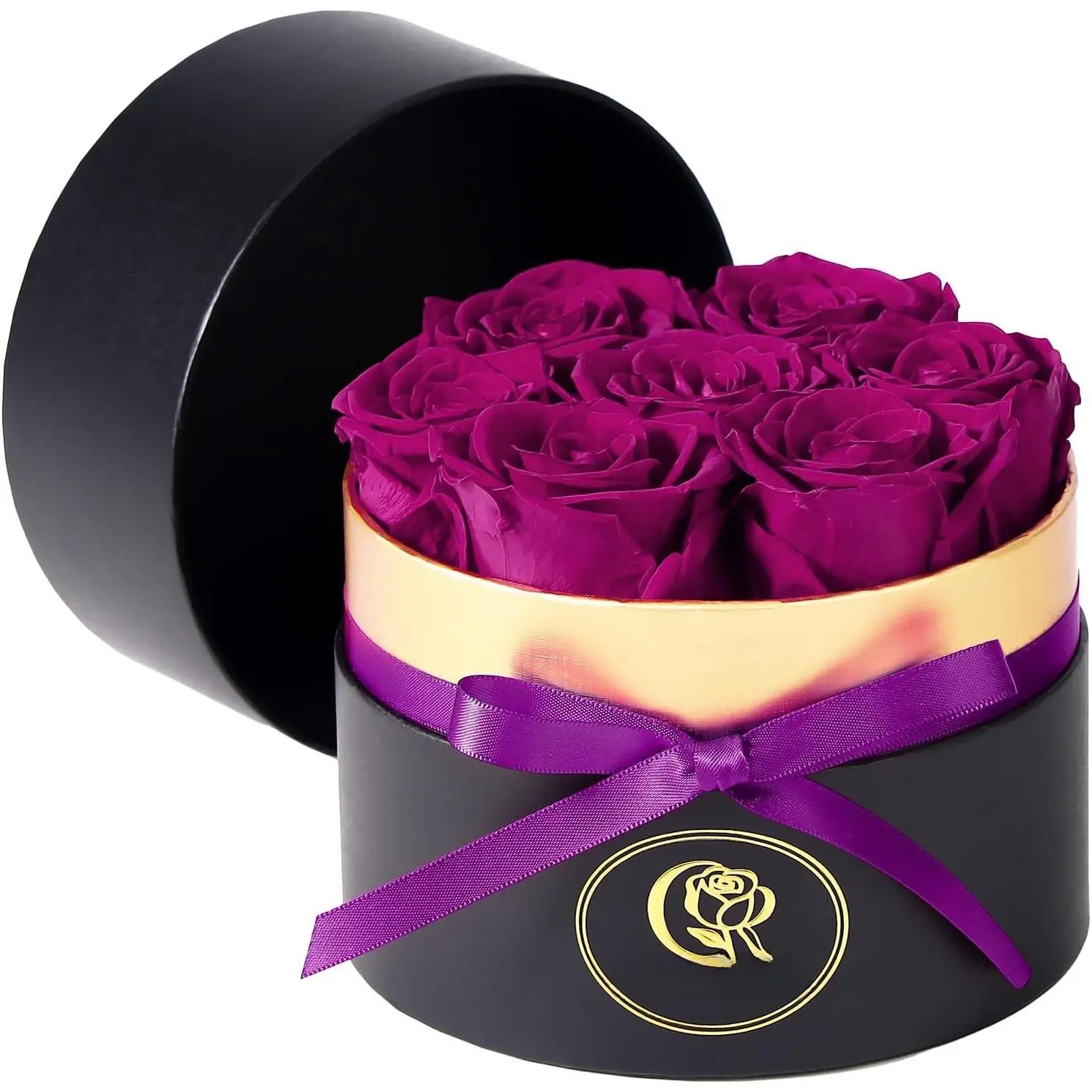 Preserved Roses in a Box,7 Forever  for Delivery Birthday Rose Gifts for Women Her  Preserved Flower Gifts for Mom Grandma Wife Gf Anniversary Valentines