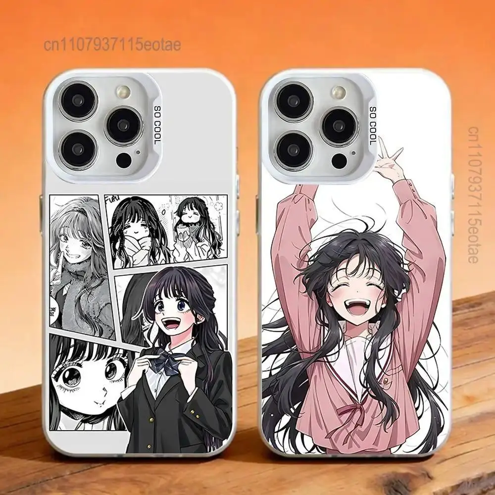 Anime Kaoruko W-Waguri Personalized White Matte Shockproof Smartphone Case, Portable Handheld Mobile Accessories for iOS/Android Multi-Model Devices (iPhone 11-17 Pro Max/Plus, Samsung Galaxy S23-S25), Printed Art