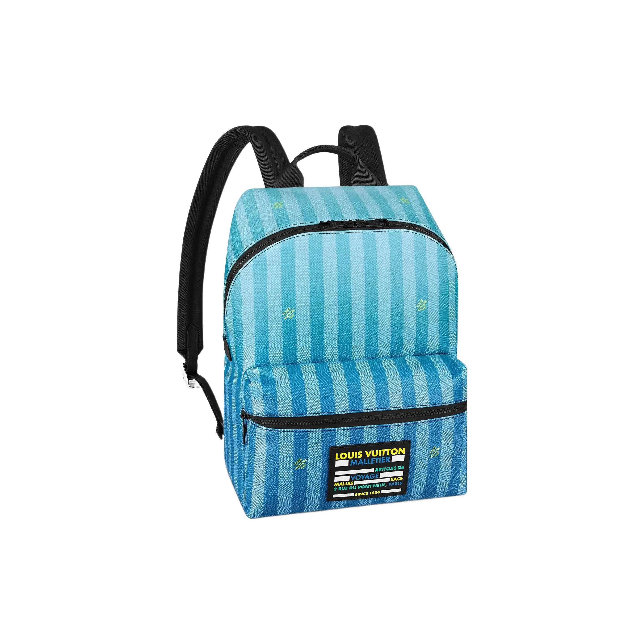 Louis Vuitton Discovery Daybreak Men's Casual Backpack - Damier Stripes Coated Canvas, Gradient Blue, Casual Backpacks
