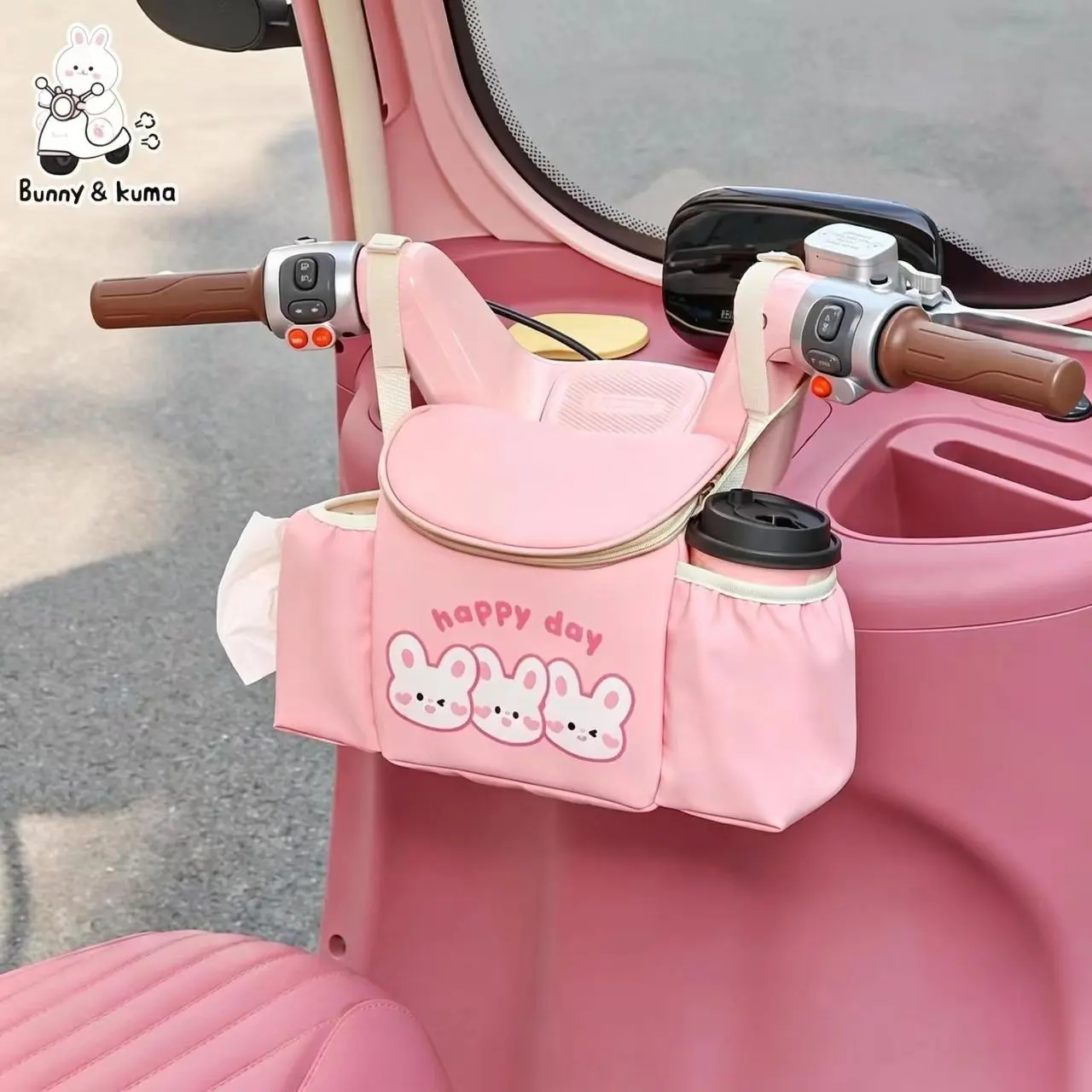 Electric Scooter Front Hanging Bag, Waterproof Cute Small Backpack, Motorcycle Storage Pouch, Riding Gear Organizer