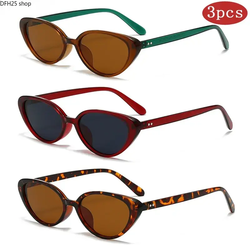 Small Frame Cat Eye Sunglasses for Women and Men, UV400 Protective Lightweight Eyewear for Driving Travel and Everyday Outdoor Wear
