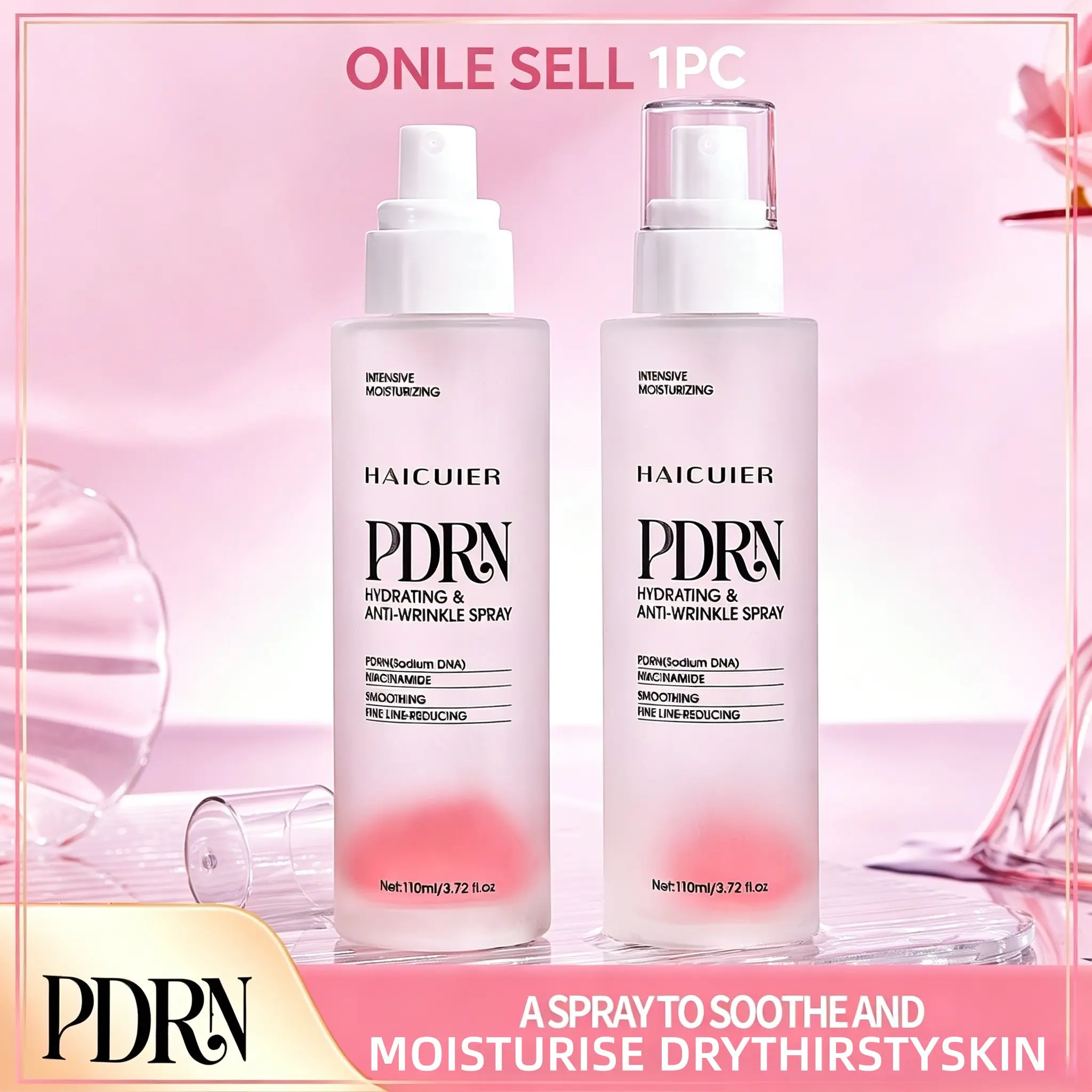 Salmon Pdrn Moisturizing Hydrating Anti-Wrinkle Spray, Deeply Moisturising, Hydrating Face Mist, Dual Effect Hydration & Firming, Deeply Nourishing Skin Care for Daily Use
