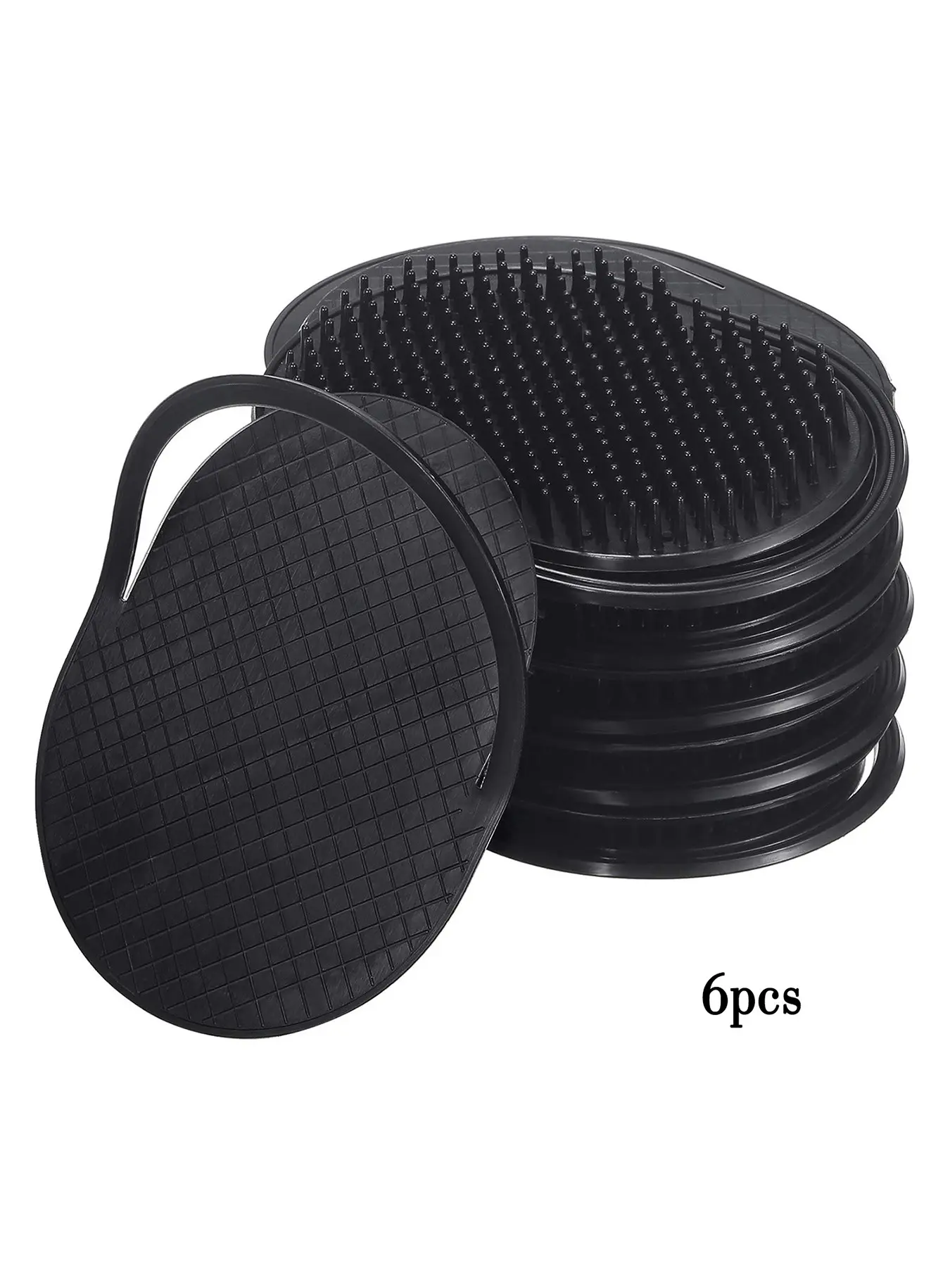 6/12pcs pocket palm comb, pocket brush, shampoo brush, scalp massager, hair brush, comb, suitable for home use, travel, and office use, suitable for adults and pets, Hair Styling Tools
