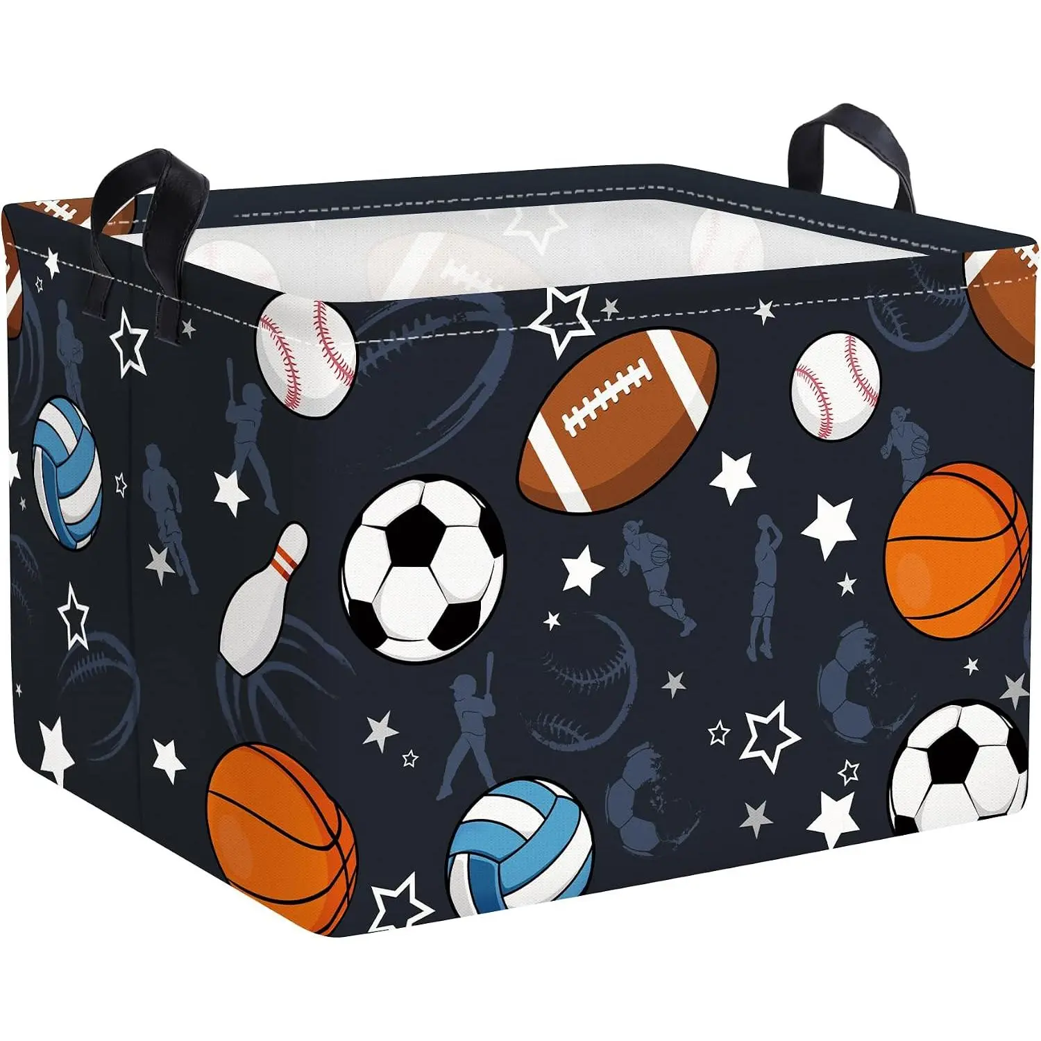 Boy Room  Ball  Basket Soccer Basketball Baseball Clothes Storage Basket Rectangle  Classroom Book Shelf Basket
