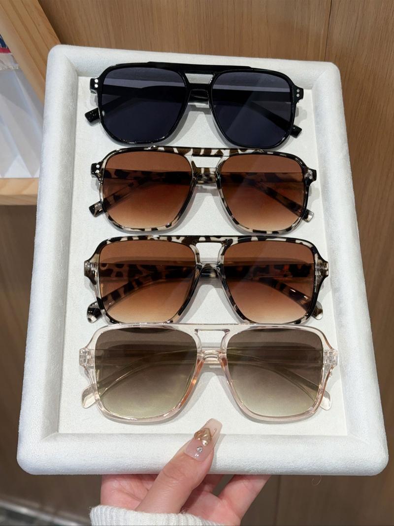 4-pack unisex Y2K fashionable versatile aviator sunglasses, stylish casual sunglasses for daily use, fashionable accessories for outdoor activities Light Protection Glasses for Women Blocking Screens Women's Oversized Cat Eye Sunglasses durable SpringStat