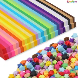 2060 Sheets Origami Paper, 27 Assorted Colors Double Sided Star Paper Strips, Colorful DIY Handcraft Paper, Creative Art Supplies for Star Folding & Handmade Projects
