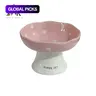 Ceramic Cat Bowl, High Footed Design, Diagonal Mouth, Large Capacity, Perfect for Cats & Dogs, Durable Pet Feeding Solution, Animal Feeding Supply #GLOBAL PICKS
