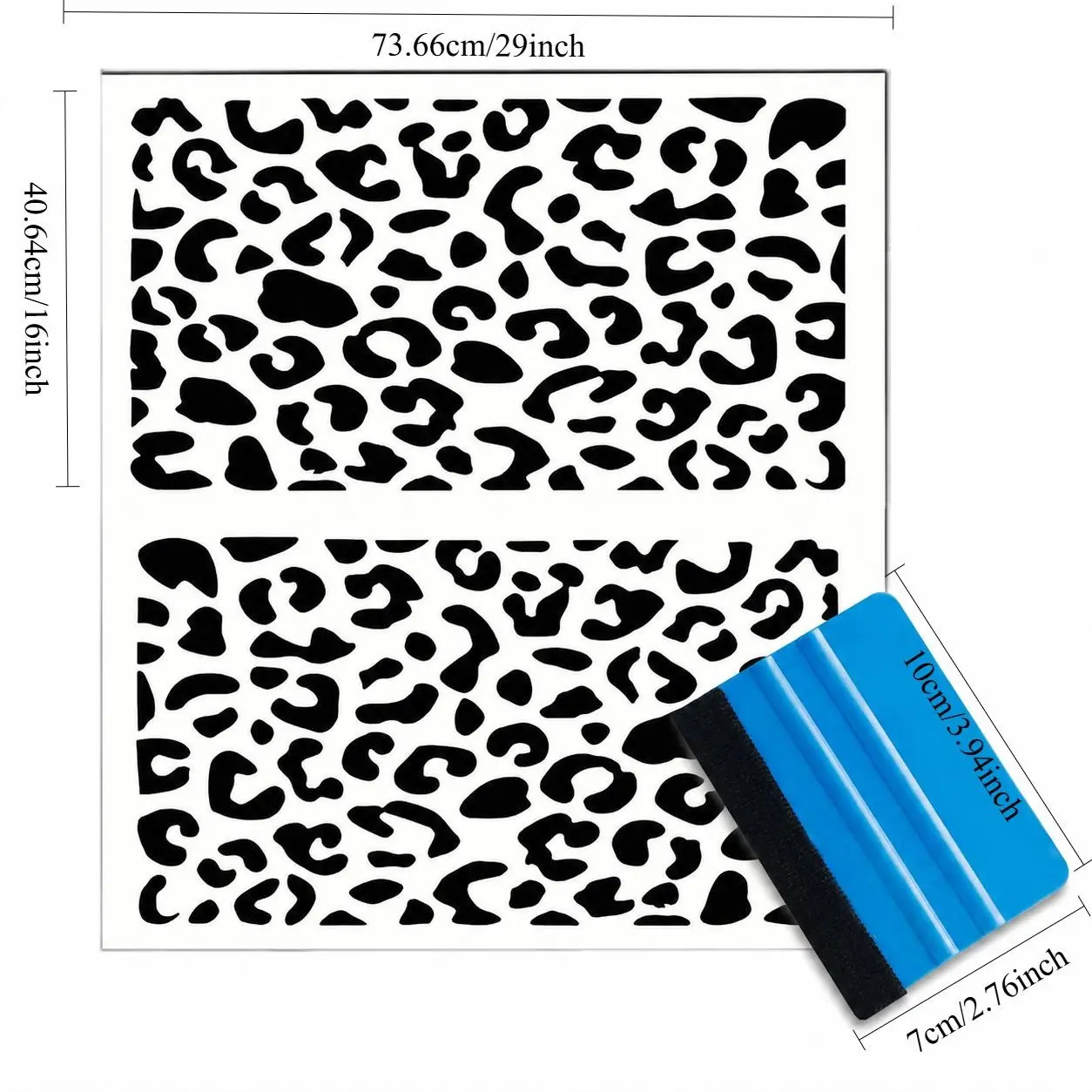 2 Leopard Print Car Window Stickers, Single Vision Perforated Vinyl Side Window Decals, Waterproof PVC, Privacy UV Protection, DIY Easy Install