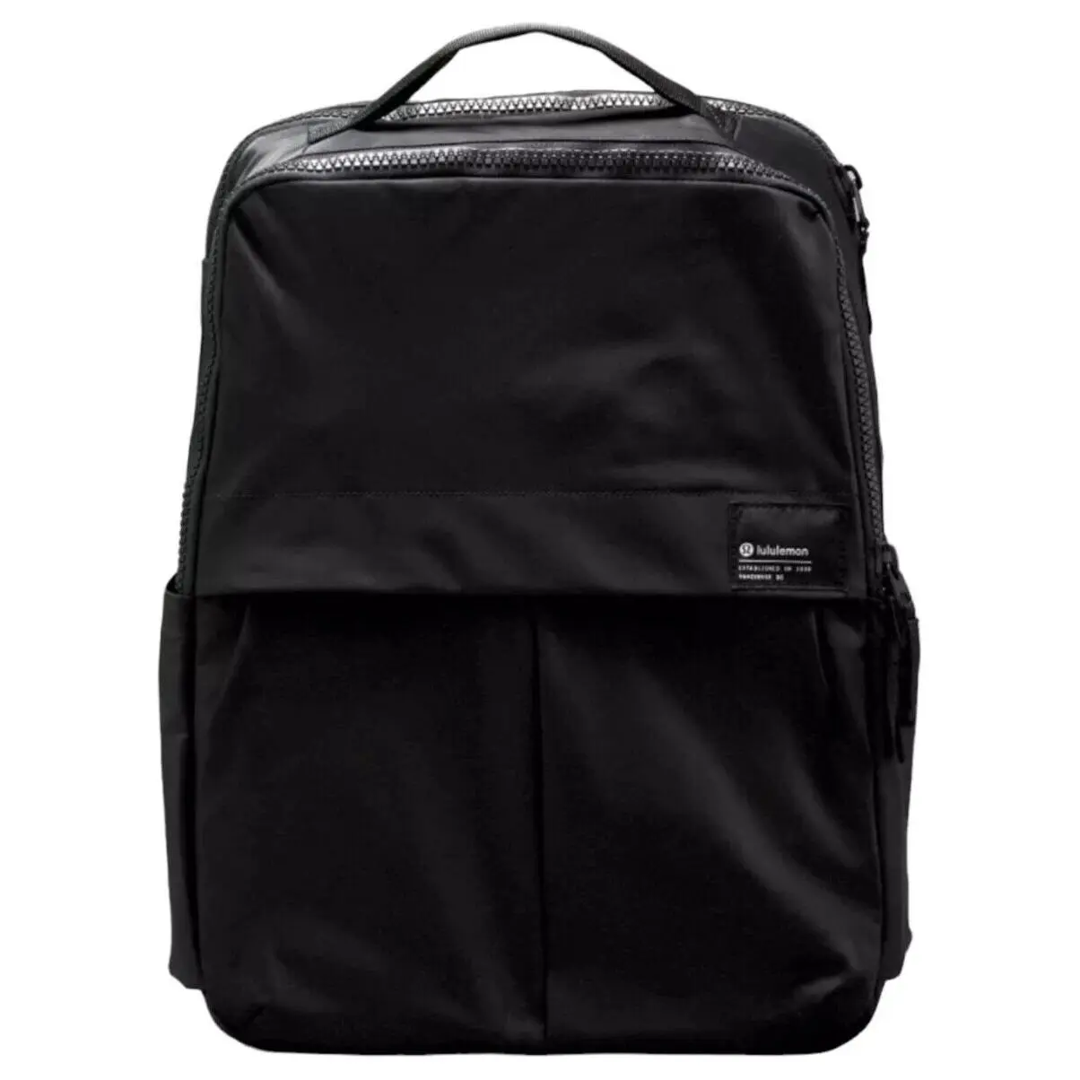 Lululemon Everyday 23L Zip-Top Nylon Backpack for Men and Women, Unisex Style in Black