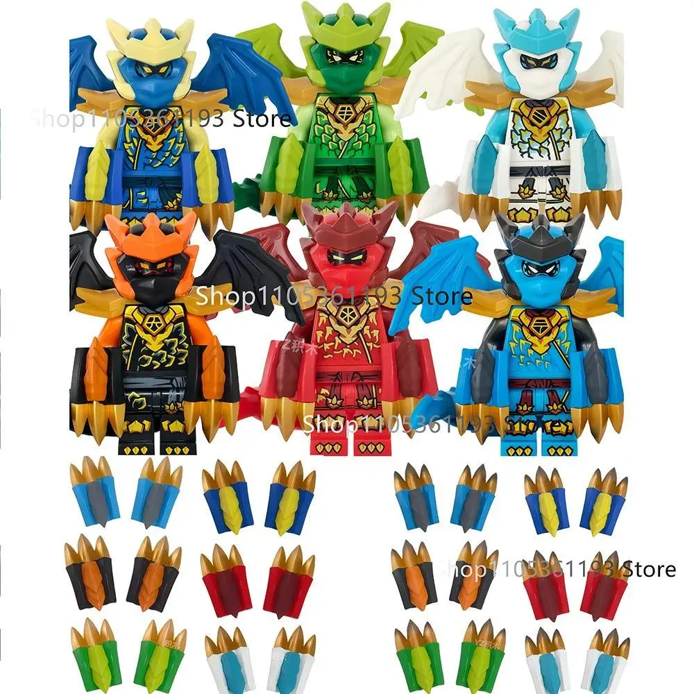 2026 new hot item  Dragons Mini Anime Cartoon Toy Ninja Accessories Figures Building Blocks Birthday Gift Figurines Bricks