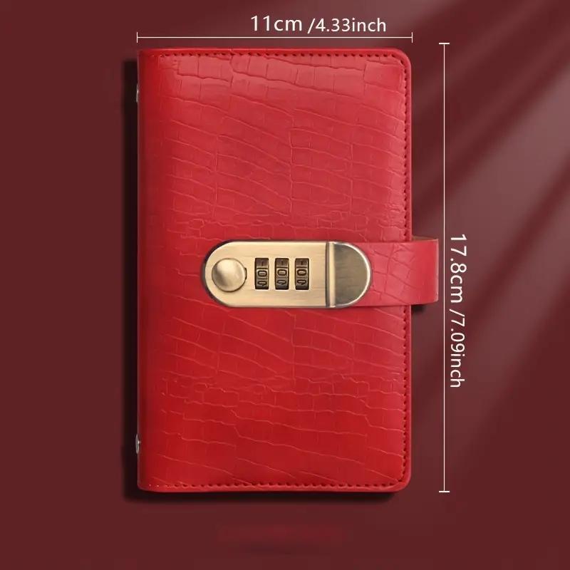 A6 Savings Notebook with Lock, 1 Count Small Cash & Finance Notebook, Savings Challenge Planner for Storing Money and Important Information A6 Savings Notebook with Lock, 1 Count Small Cash & Finance Notebook, Savings Challenge Planner for Storing Money and Important Information