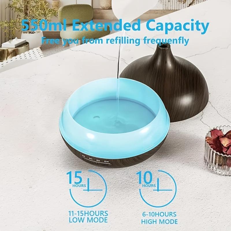 1pc 18.6 Oz Large Capacity Essential Oil Aroma Diffuser Humidifier, Waterless Fragrance Oil Diffuser with Timer, Electric Ultrasonic Anxiety Humidifier, Flower Humidifier & Air Purifier, d is ff user 1pc 18.6 Oz Large Capacity Essential Oil Aroma Diffuser Humidifier, Waterless Fragrance Oil Diffuser with Timer, Electric Ultrasonic Anxiety Humidifier, Flower Humidifier & Air Purifier, d is ff user
