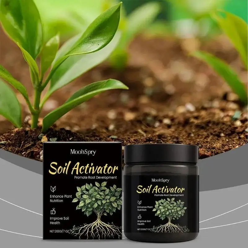 MoonSpry Powerful Soil Activator Soil Conditioner Loosen Soil Supplement Flower Fertilizer Nutrient Plant Strengthen Garden Boost Healthy Ro R3Q1 Planting Soil Additive