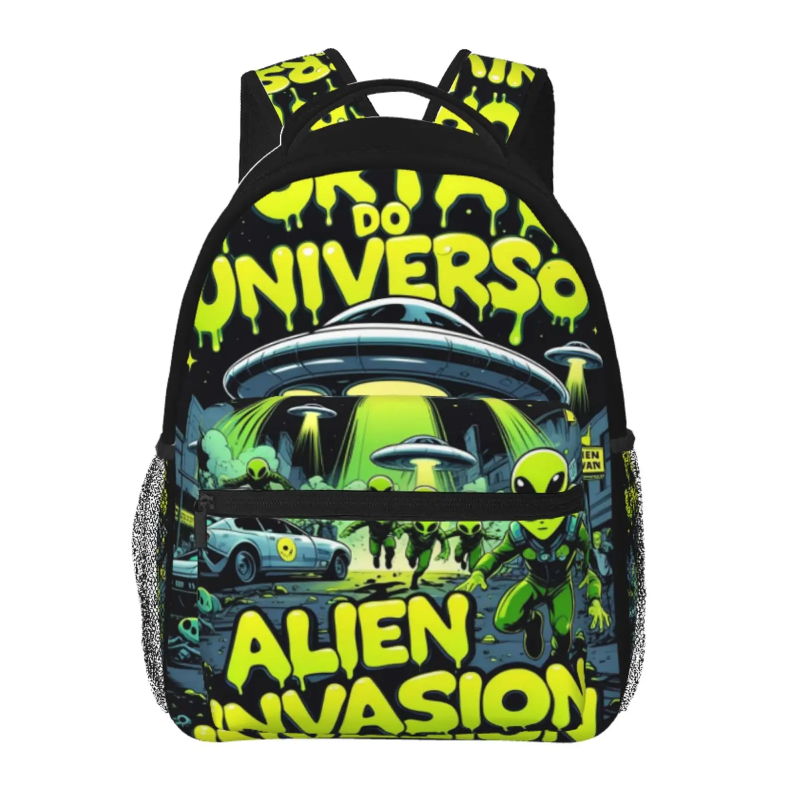Anime alien3 Printed Backpack, Cute School bag for Girls Boys Teens, Cartoon Backpacks Kawaii Kids Lightweight backpack with adjustable straps Bookbag, Travel, School, College, Work, Backpack, Daily Use