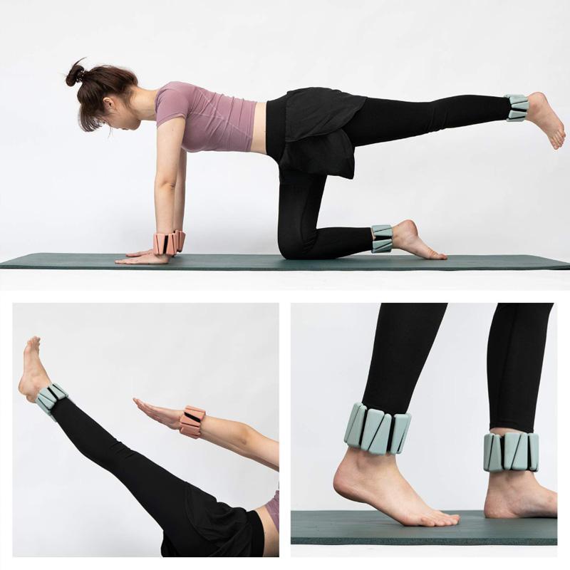 Adjustable Weighted Wrist/Ankle Strap, 1/2 Counts Multifunctional Fitness Equipment for Men & Women, Home Gym Workout Equipment