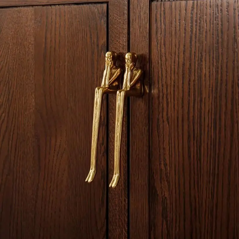 Modern Minimalist Wardrobe Door Handles, Creative Long Handle for Cabinets and Drawers, Stylish Small Cabinet Accessories, Door Hardware