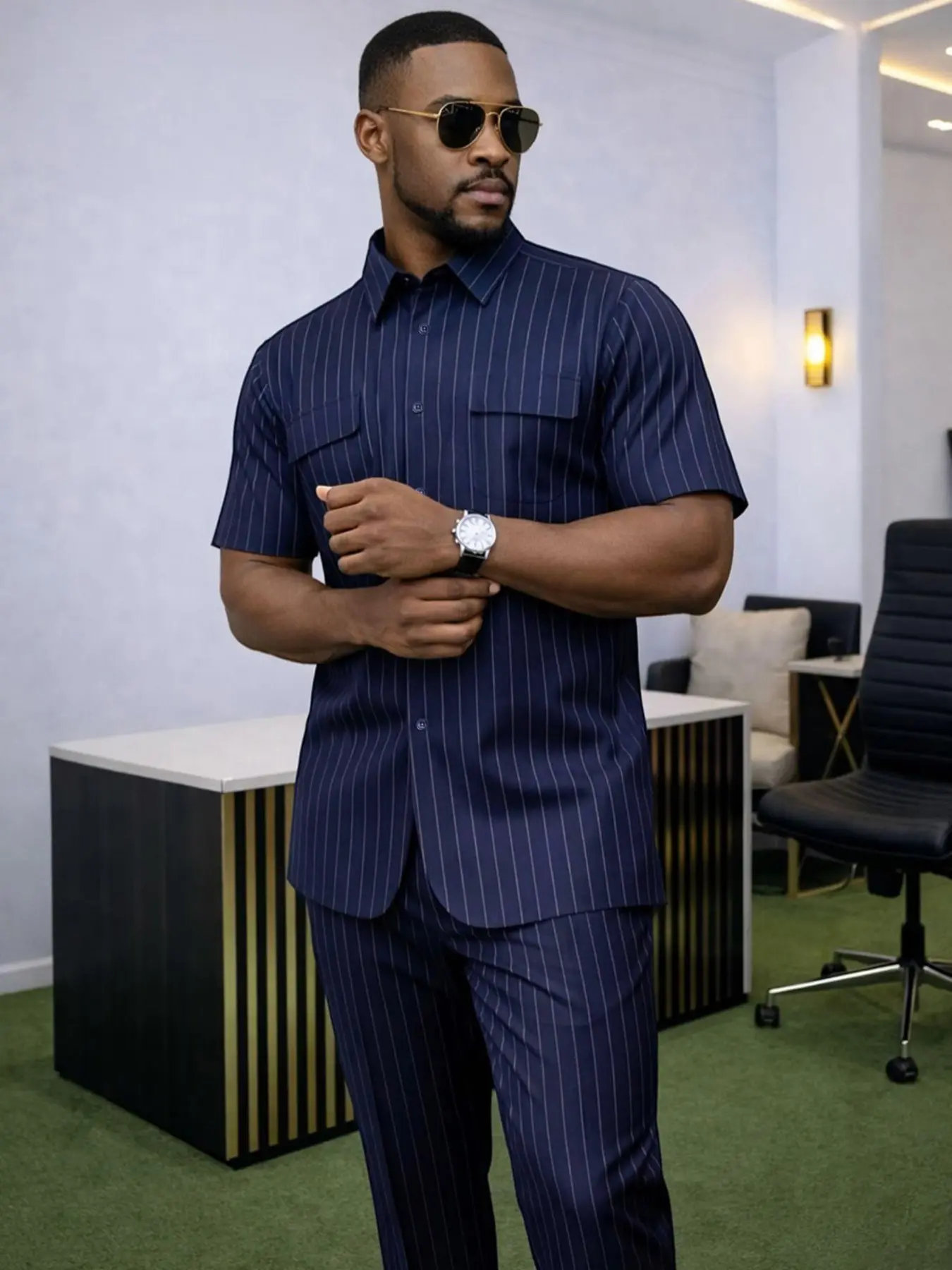New African Men's Ethnic Traditional Set, Muslim, Plain Surface, Unlined, 88.2 G/m², No Ca Prop_65_re, No Ca Prop_65_ca, Clothing Type: Set