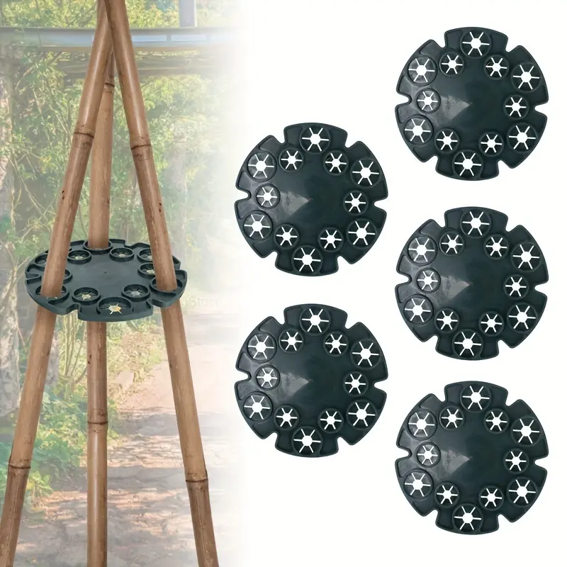 YJ-10 Bamboo Strips, Fixed Frame | PP Material, Flower Column Climbing Rack, Fruit Tree Support Plant Vine Post, for Horticulture Outdoor Plant Support Stakes Connectors, Garden Heavy-duty Fruit And Vegetable Anti-tilt And Load-bearing Support