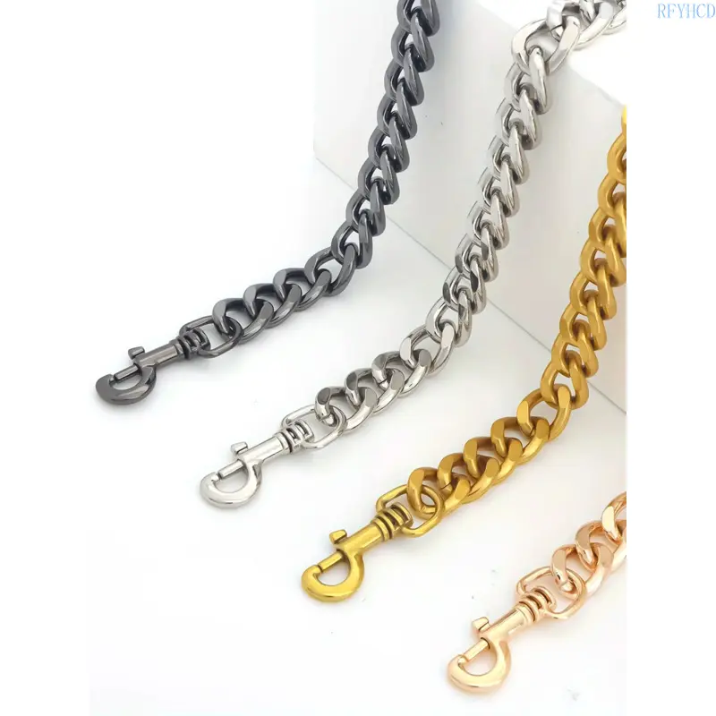 Women's Thick Purse Accessory - Heavy-Duty Metal Replacement Straps, Bag Chains for Handbags, Shoulder Strap Extender for Crossbody Tote Wallet, DIY Bag-Making Birthday Gift, Chain Straps