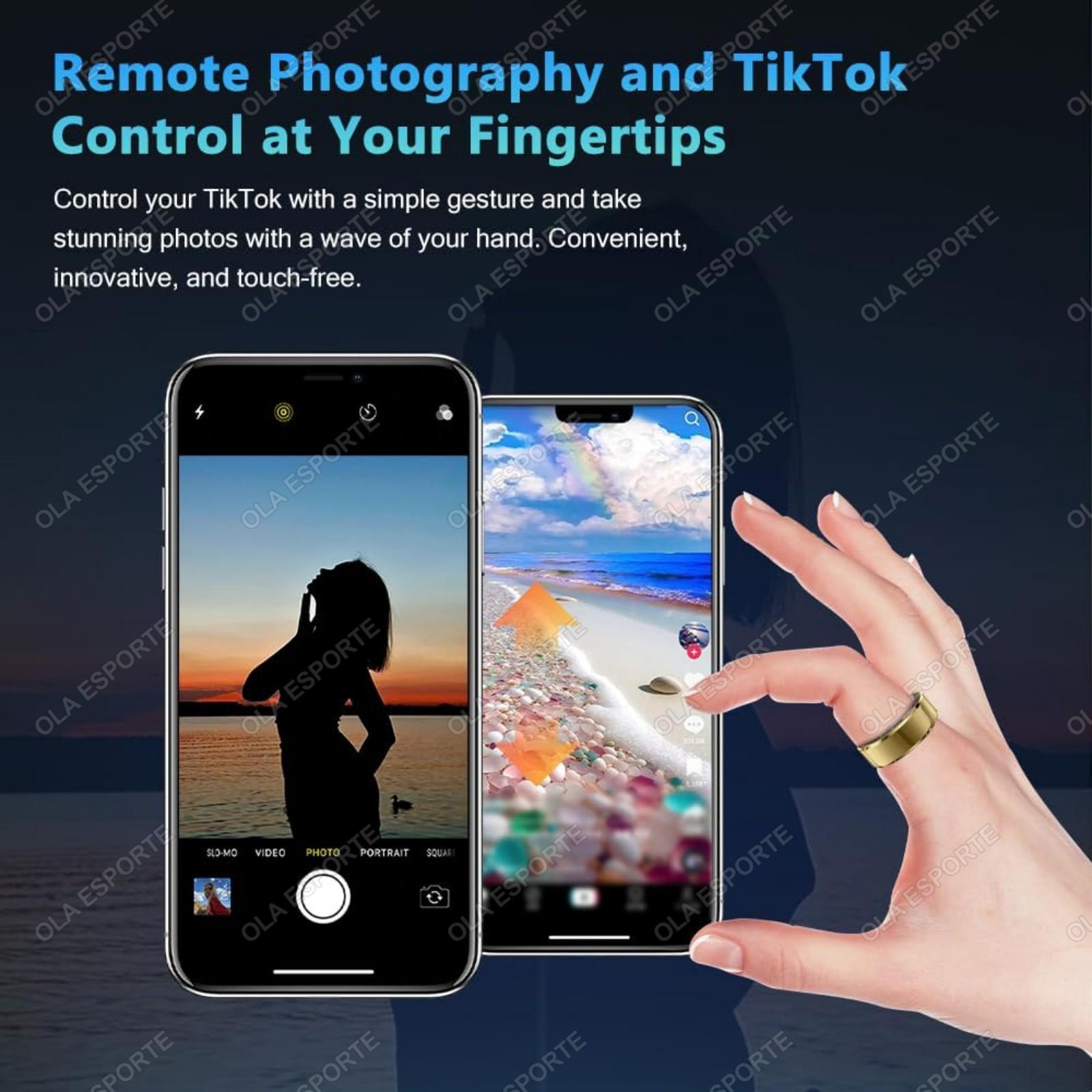 COLMI R10 Temperature SmartFitness Ring, 1 Count USB RechargeableLong Battery Life Smart Ring, 5ATMWaterproof Durable Fitness Tracker forWomen & Men, Wireless, Portable, Durability