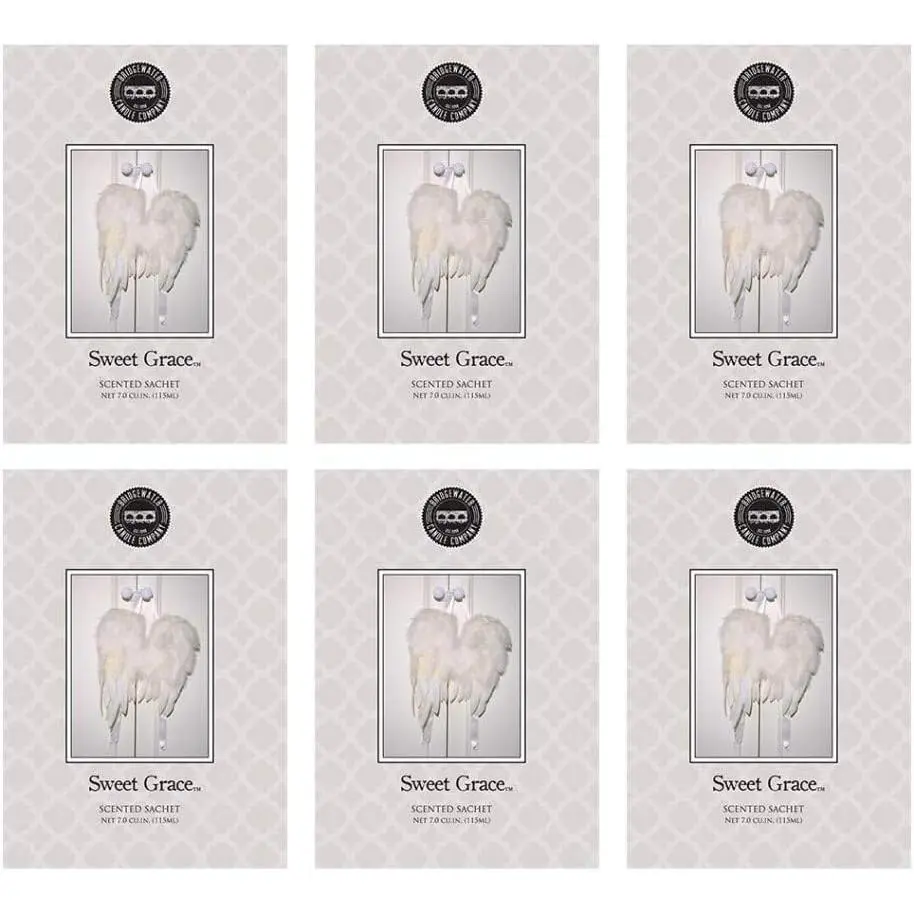 Candle Sachet Air Freshener Bag for  or  6 Pack-Sweet Grace | Sweet Grace Scent, 6 Pack, Scented Sachet, Long Lasting , Drawer and Closet Freshener