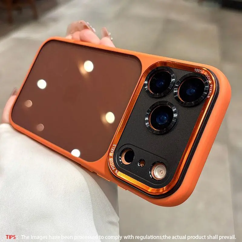 Translucent Leica Metal lens frame protective case Suitable for iPhone 17 Pro max 13 promax Plus 17 Air phone case Smartphone scratch resistant Durable case for men and women Acrylic hard case black, Cover, Accessories, Casing, Cellphone, Protection