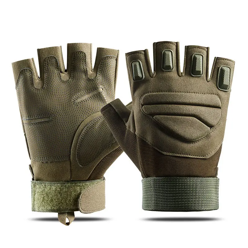 Men's Unisex All Seasons Tactical Half-Finger Gloves - Wear-Resistant, Standard Sizes M-L-XL, for Boxing Focus, Combat Training, Outdoor Motorcycle Riding Sports Protection