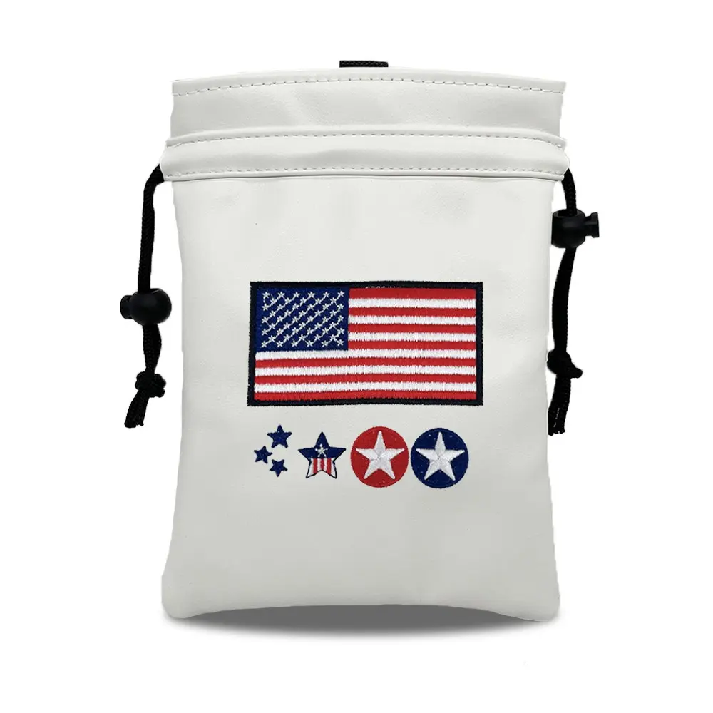 Usa Golf Valuable Item Bag, Drawstring Sealed Portable Packaging, Ideal for Golf Balls, Unisex Accessory, Perfect Gift for Golfers