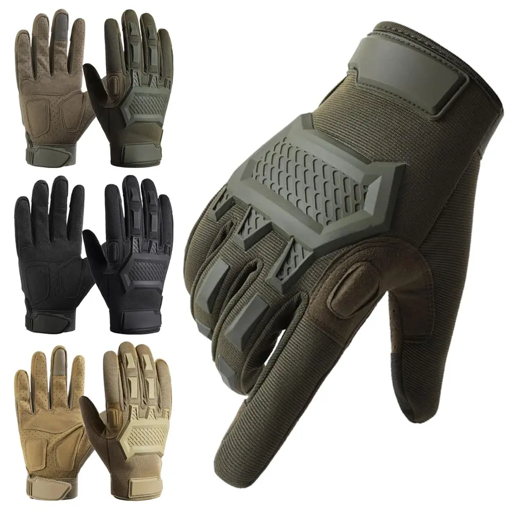 Tactical Breathable Sweat-absorbing Protective Gloves Suitable for Men Women Shooting Training, Hunting, Cycling Non-slip Durable Full-finger Gloves