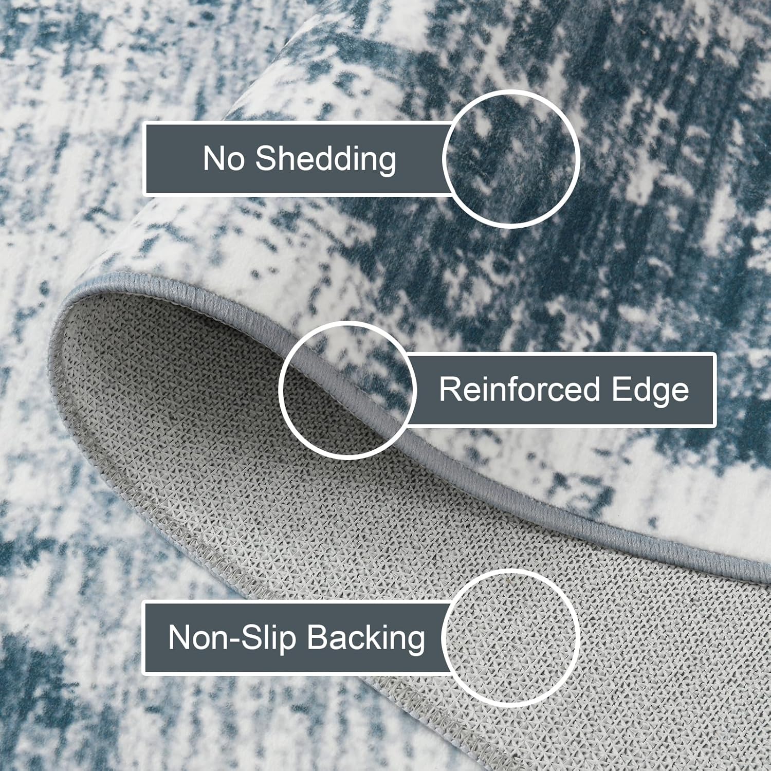 8x10 Large Area Rugs for Living Room, Machine Washable Rug, Soft Modern Abstract Rug for Bedroom, Stain Resistant Non Slip Low Pile Foldable Carpet for Dining Room Dorm Decor, Grey, Brown, Blue,4x6, 5x7, 6x9, 8x10 Feet 8x10 Large Area Rugs for Living Room, Machine Washable Rug, Soft Modern Abstract Rug for Bedroom, Stain Resistant Non Slip Low Pile Foldable Carpet for Dining Room Dorm Decor, Grey, Brown, Blue,4x6, 5x7, 6x9, 8x10 Feet