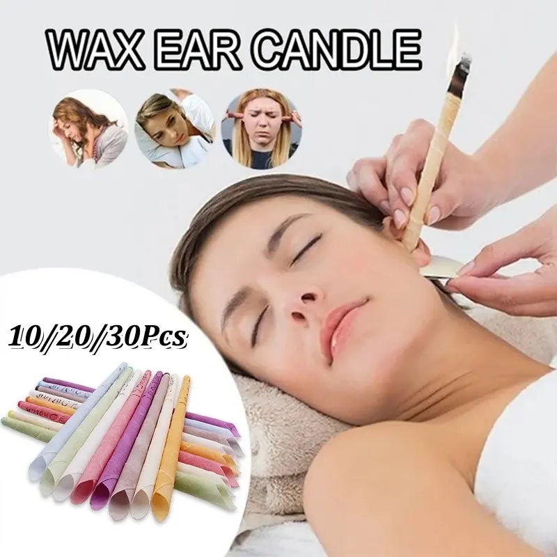 10/20/30Pcs Aromatic Ear Candle Stick, Aromatherapy Ear Therapy, with A Straight Horn Mouth Shape, Ear Care Stick, Beauty Salon Ear Picking, Earwax Remover Sticks, Ear Cleaning Stick, Ear Care Tool, Ear Cleaner