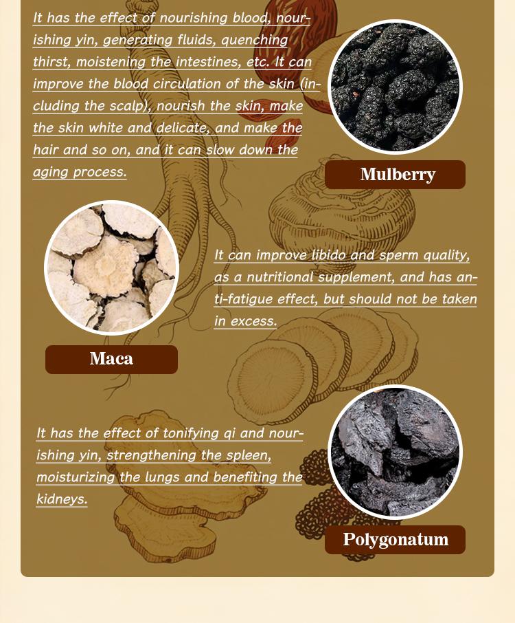 MTEOP Kidney Tea Formula Ginseng Five Treasure Tea Natural Herbal Detox Cleanse Beverage for Men Women Organic Chinese Traditional Healthy Drink Christmas Thanksgiving Value Pack Milk