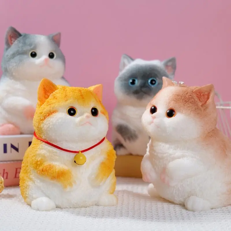Silicone Cat-Dog Bag Charm, Kawaii Realistic Squishy Stress Ball, Decompression Squeeze Animal Fidgets for Graduation-Birthday Gifts, Fidget Accessory for Kids, Stress Relieving Accessory, Christmas Gifts, Silicone Stress Relief