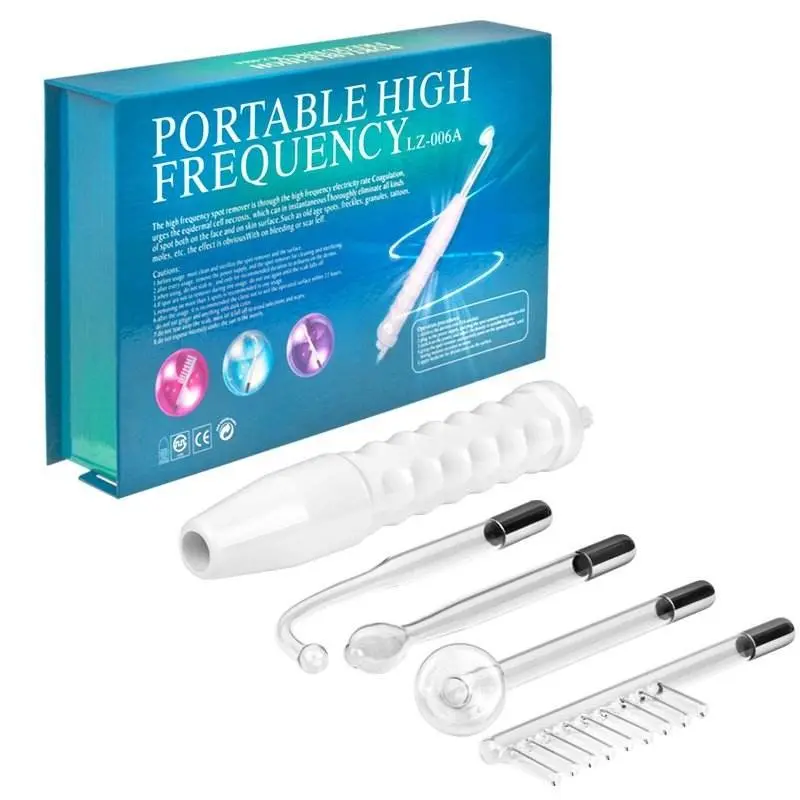 Home Beauty Device, 4-In-1 High-Frequency Facial Care Machine, Body and Face Treatment Stick, Home Use Cosmetic Instrument, Facial Lifting Tool
