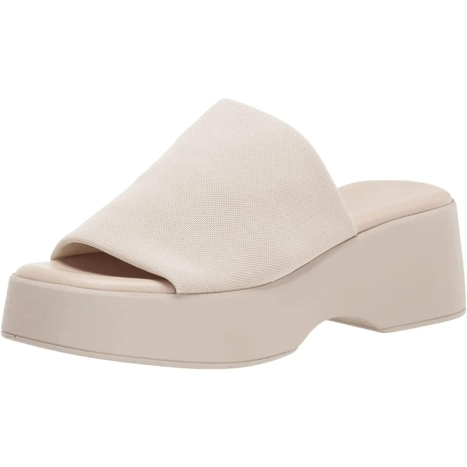 Coutgo Womens Wedge SIides Sandals Platform Open Toe Slip On Elastic Band Wedges Shoes