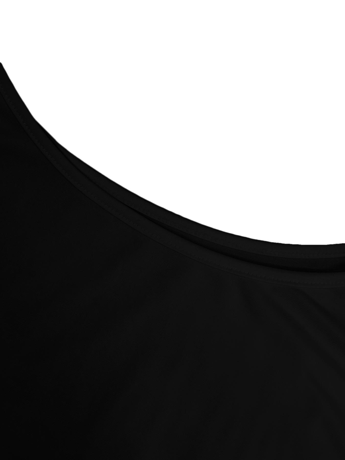 Women's Solid Color Off the Shoulder Tee, Casual Fashion T-shirt for Daily Wear, Ladies Clothes for Summer