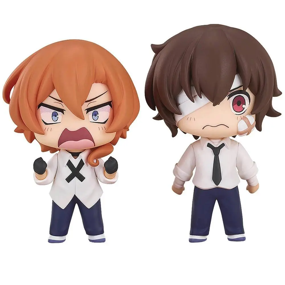2026 hot item BSD Anime Figure Dazai Osamu Nakahara Chuuya Action figure Dazai cute Q edition figure PVC Model doll Room Decor Collection Gift