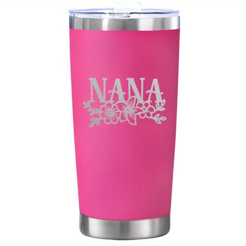 1pc - 20oz/591ml Stainless Steel Nana Grandma Coffee Cup | Multipurpose, Reusable, Hand Wash Only, 304 Stainless Steel, Ideal for Birthday and Mother'S Day Gifts