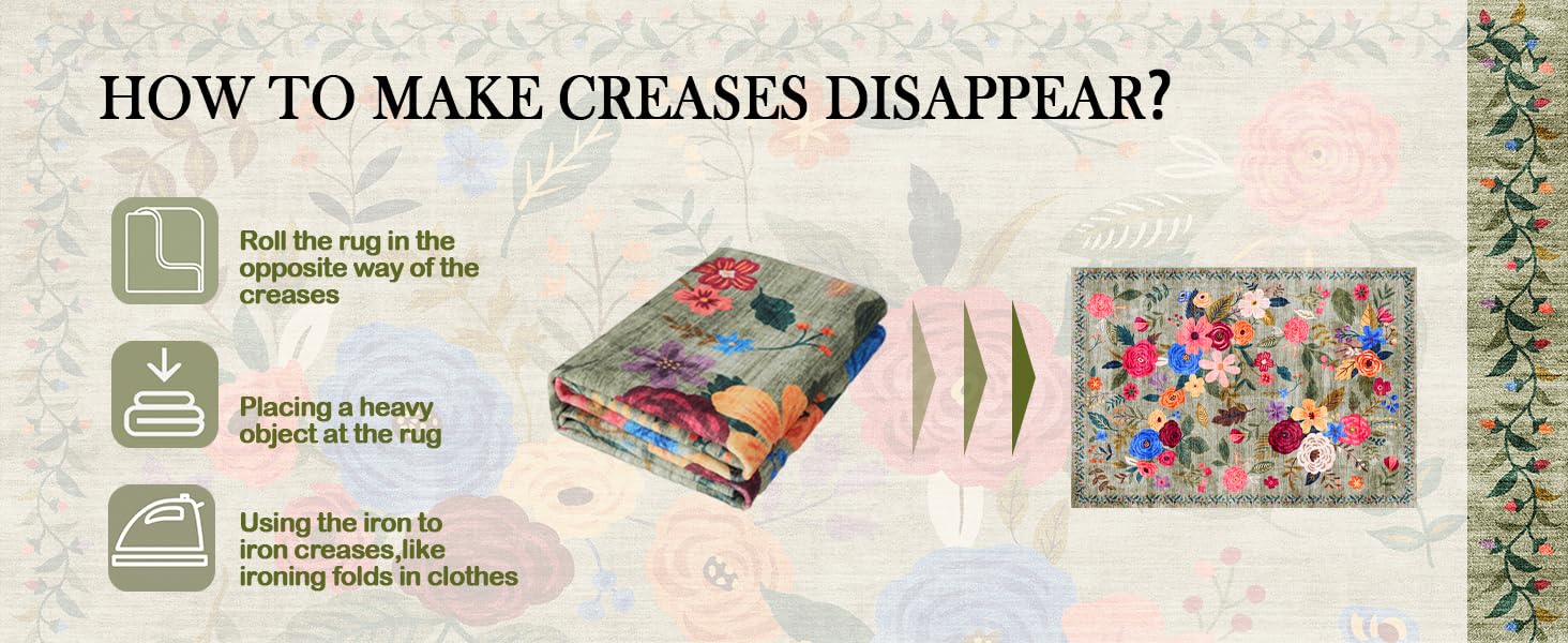 Pink Area Rug 4x6 Rug Washable Boho Rugs Non Slip Low Pile Floral Small Carpet for Bedroom, Bedside, Kids Room, Office, Dining Room(Light Pink, 4 x 6)