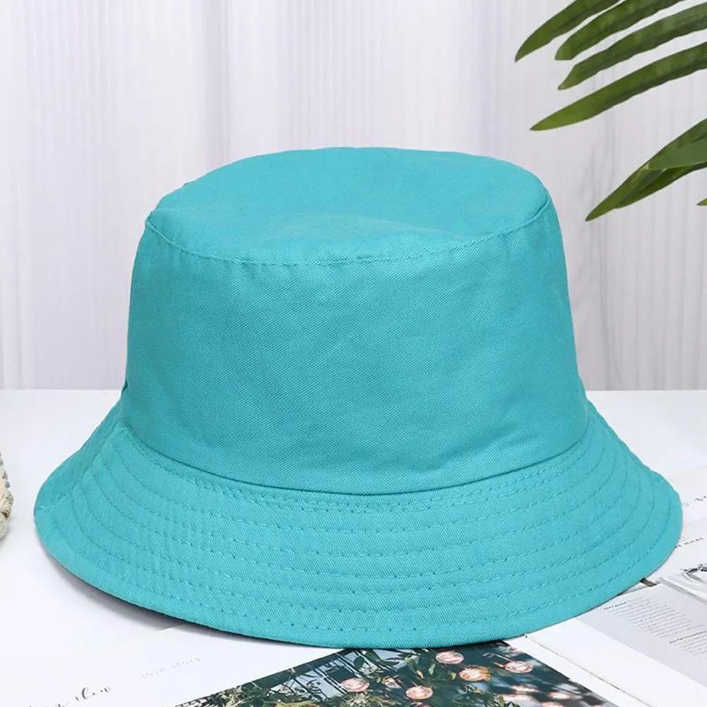 Foldable Bucket Hat Unisex Women Outdoor Sunscreen Hat Pure Color Fishing Hunting Cap Men Basin Chapeau Beach Cap