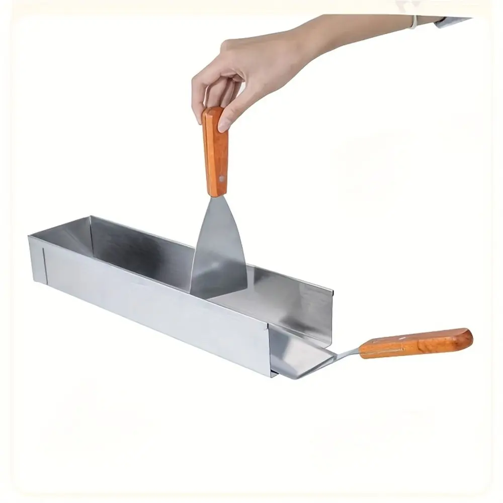Stainless Steel Rectangular Tiramisu Mold, 1pc/2pcs, Ideal for Baking Shops and Party Cakes, Durable and Easy to Use