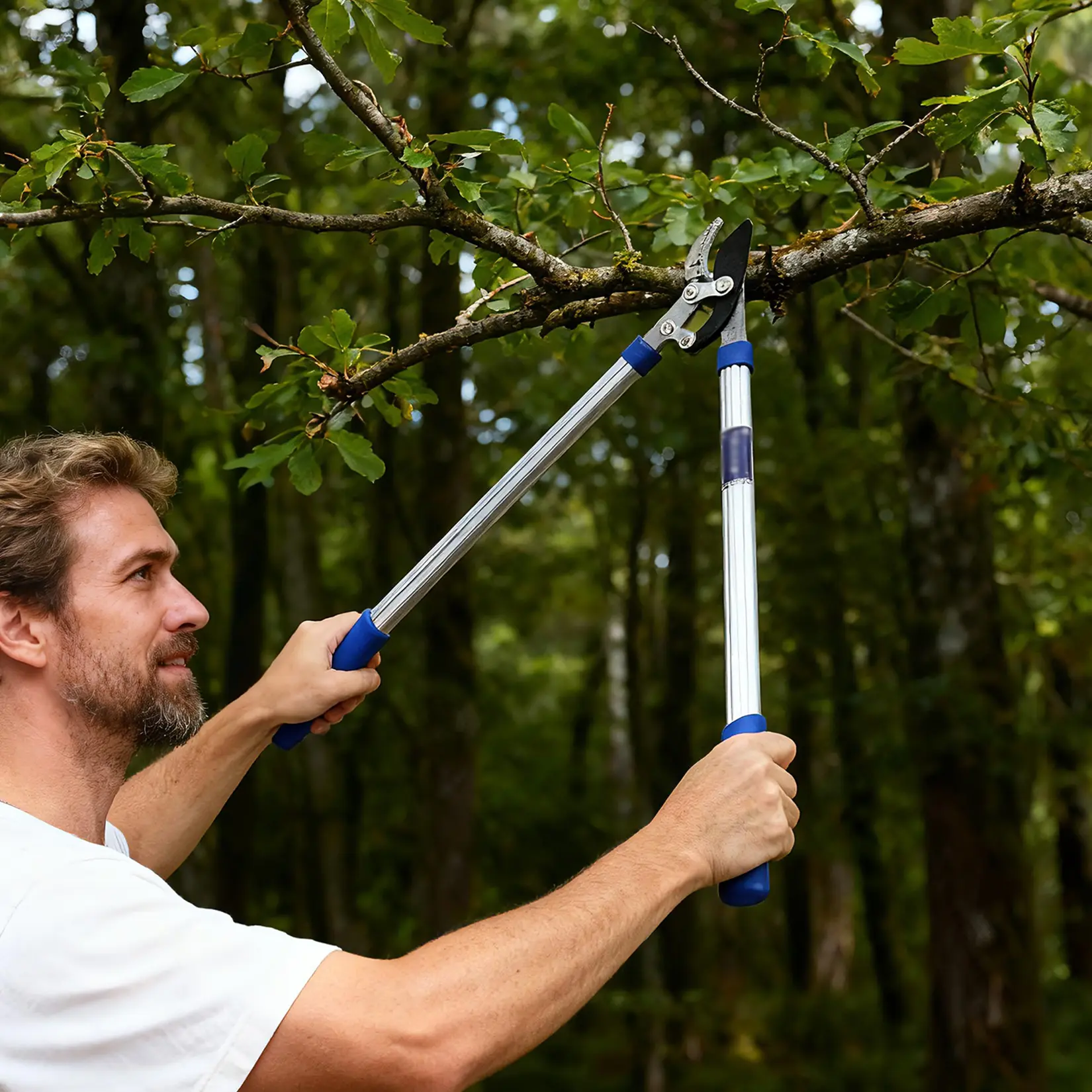 23 Inch Heavy Duty Bypass Loppers Professional Pruning Shears SK 5 Steel Blades and Aluminum Alloy Handles for Cutting Tree Branches and Shrubs Great for Landscaping and Home Gardening