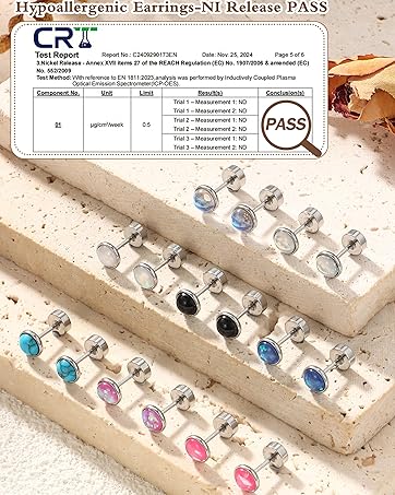 MILACOLATO Hypoallergenic Flat Back Earrings for Women Small Surgical Steel Nap Sleeper Earrings Cute Opal Turquoise Moonstone Earrings Cartilage Helix Tragus Piercing Silver Studs Earrings 20G MILACOLATO Hypoallergenic Flat Back Earrings for Women Small Surgical Steel Nap Sleeper Earrings Cute Opal Turquoise Moonstone Earrings Cartilage Helix Tragus Piercing Silver Studs Earrings 20G