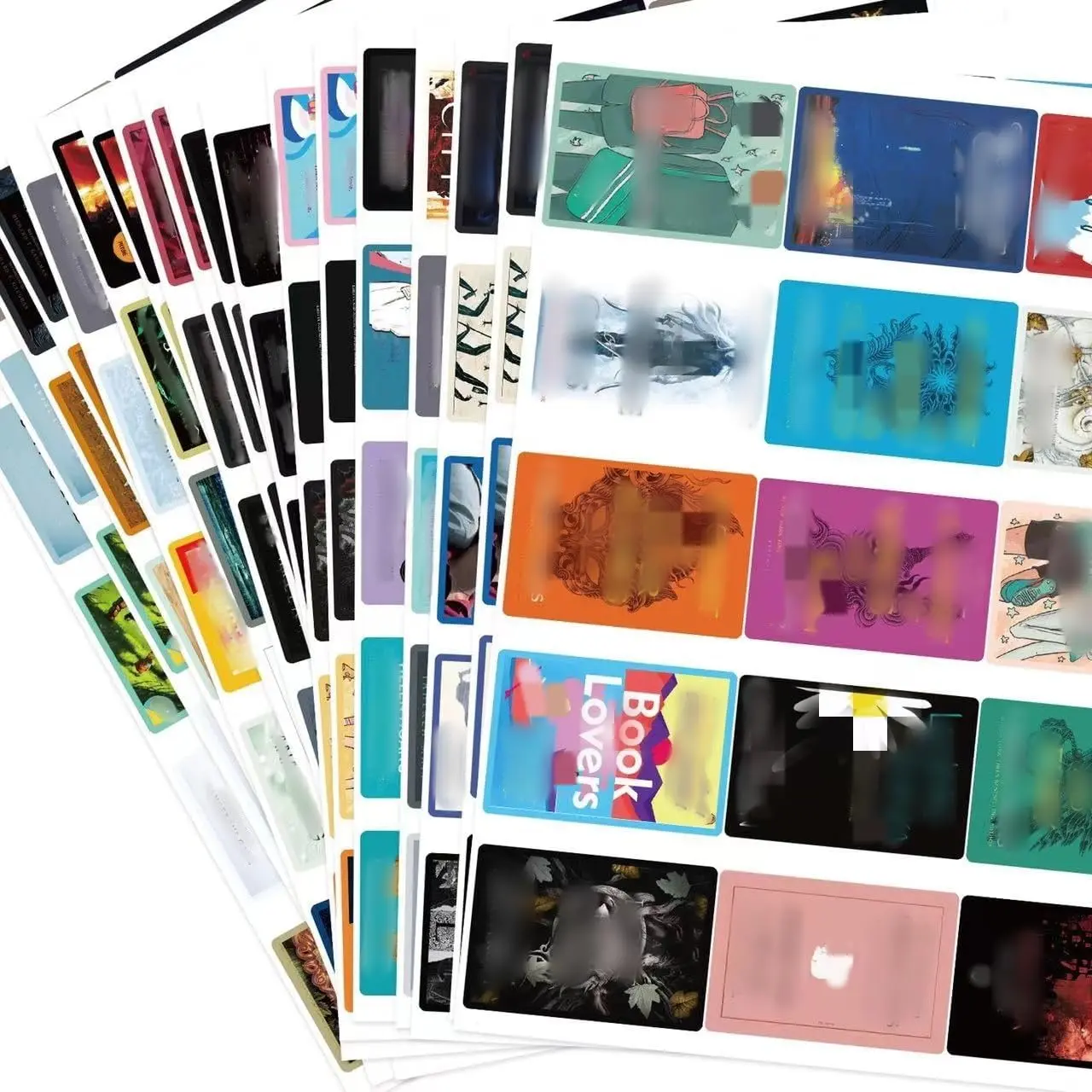 180 count Book Cover Stickers,Book Cover Stickers for Scrapbook Book Journal,Book Journaling Supplies Sticker, Bookish Lover Gifts