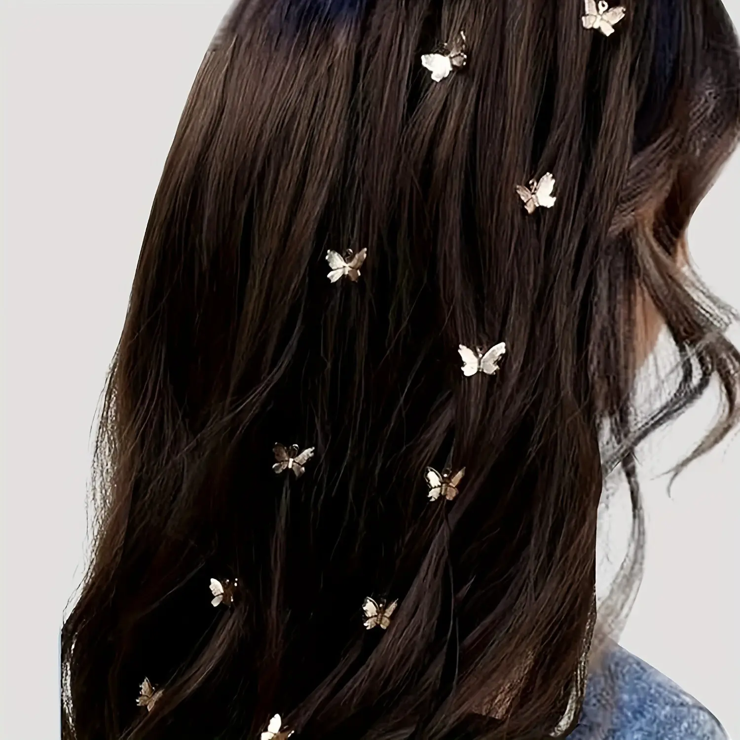 10-Pack 3D Butterfly Mini Claw Hair Clips, Decorative Hair Accessories for Everyday Hairstyles, Stylish and Fun Hair Claws