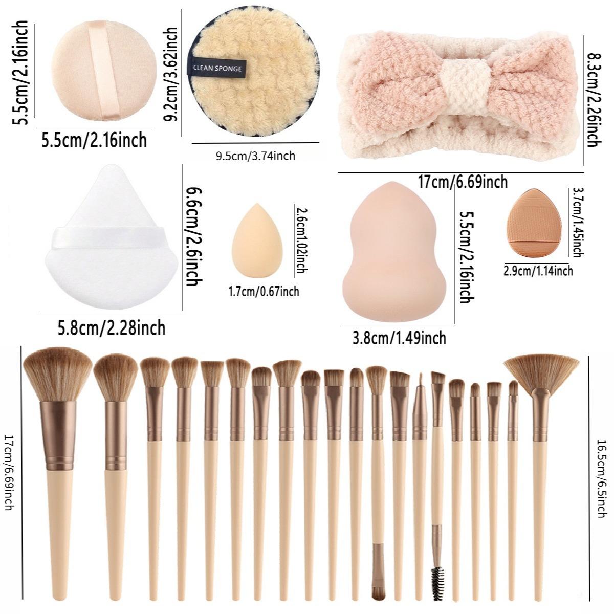 Ultimate Multi-Piece Beauty Tool Set, Makeup Tool Kit, Includes Makeup Brushes and Sponges, One-Stop Solution for Complete Makeup Application