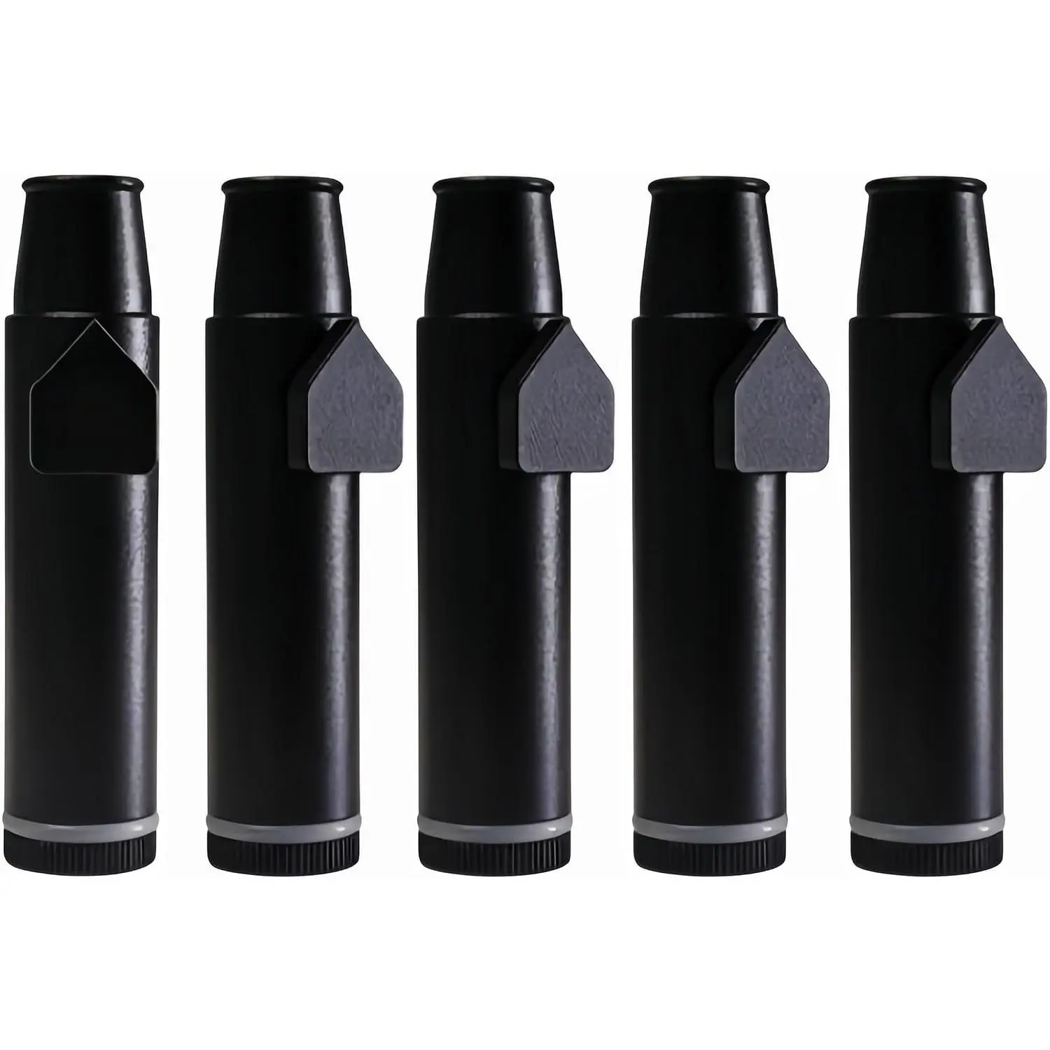 Black (5 pieces) - Leak Proof Salt Bottle Metal Food Shaker