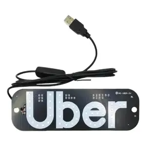 Share Light Sign APP for car, LED light windshield, green LED sign with suction cups for a better UBER LYFT  shared experience in the car.