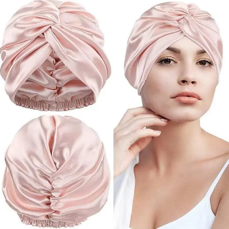 Premium Silk Hair Bonnet, Gentle Anti-Frizz Sleep Cap for Nighttime Hair Care, Extends Hair Blowouts & Reduces Breakage, Soft Breathable Comfortable Hair Wrap for Women summerwins