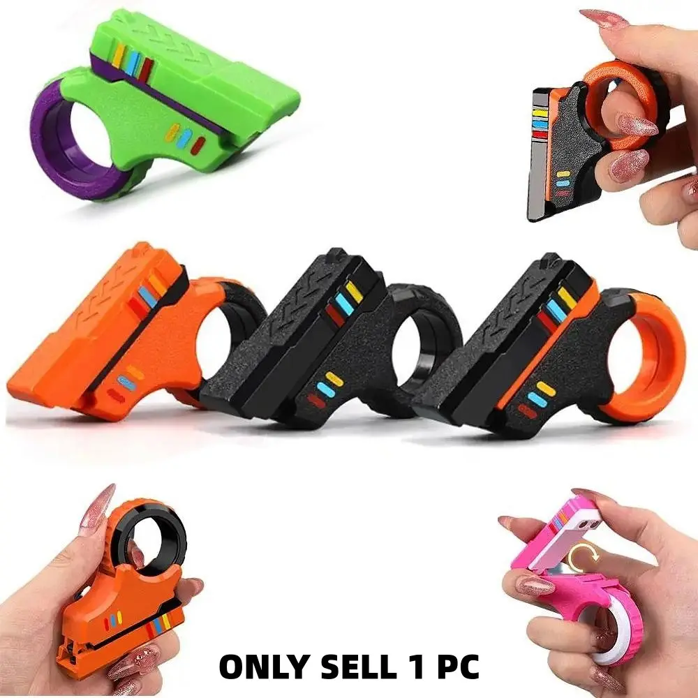 1pcs Stress Relief Toy, Magnetic Metal Slider for Anxiety Relief, Edc Finger Spinner for Pressure Management, Home and Office Use, Finger Fidgets
